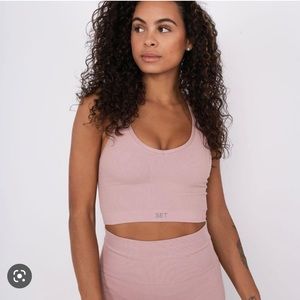 Set active sculpt flex ribbed V bra